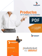Catálogo de Productos Todoticket