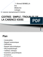 1 - Goitre Simple - Troubles de La Carence Iodée