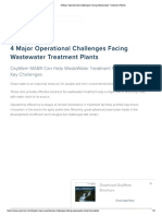 4 Major Operational Challenges Facing Wastewater Treatment Plants