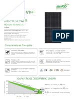 Datasheet Placa Solar Jinko Solar Monofacial 615 Watts