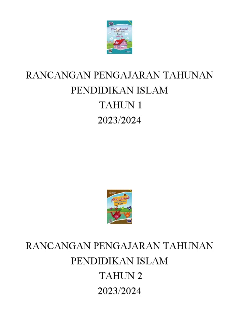 Rancangan Pengajaran Pendidikan Islam 2023 | PDF | Kesehatan Holistik ...