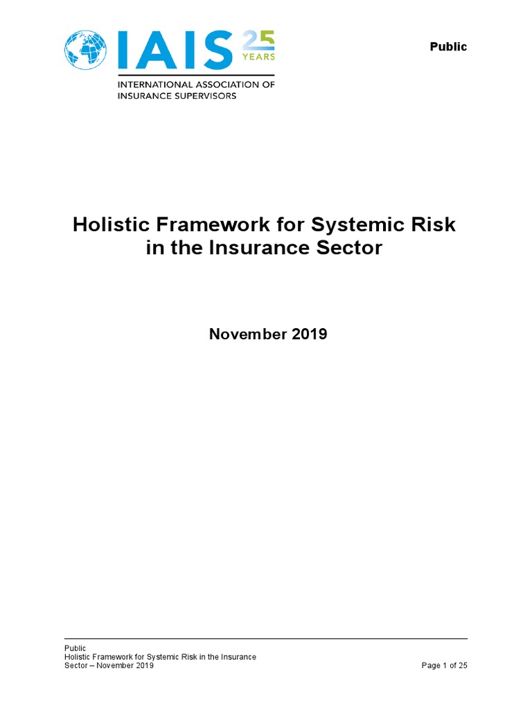 Insurance Systemic Risk Framework | PDF | Systemic Risk | Insurance