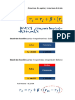 Estructura Del Capital y Deuda - CAPM - WACC