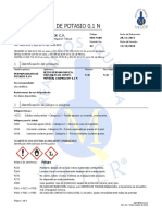 HDS de Permanganato de Potasio 0.1N