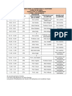 Horario para La Adoración Al Santísimo