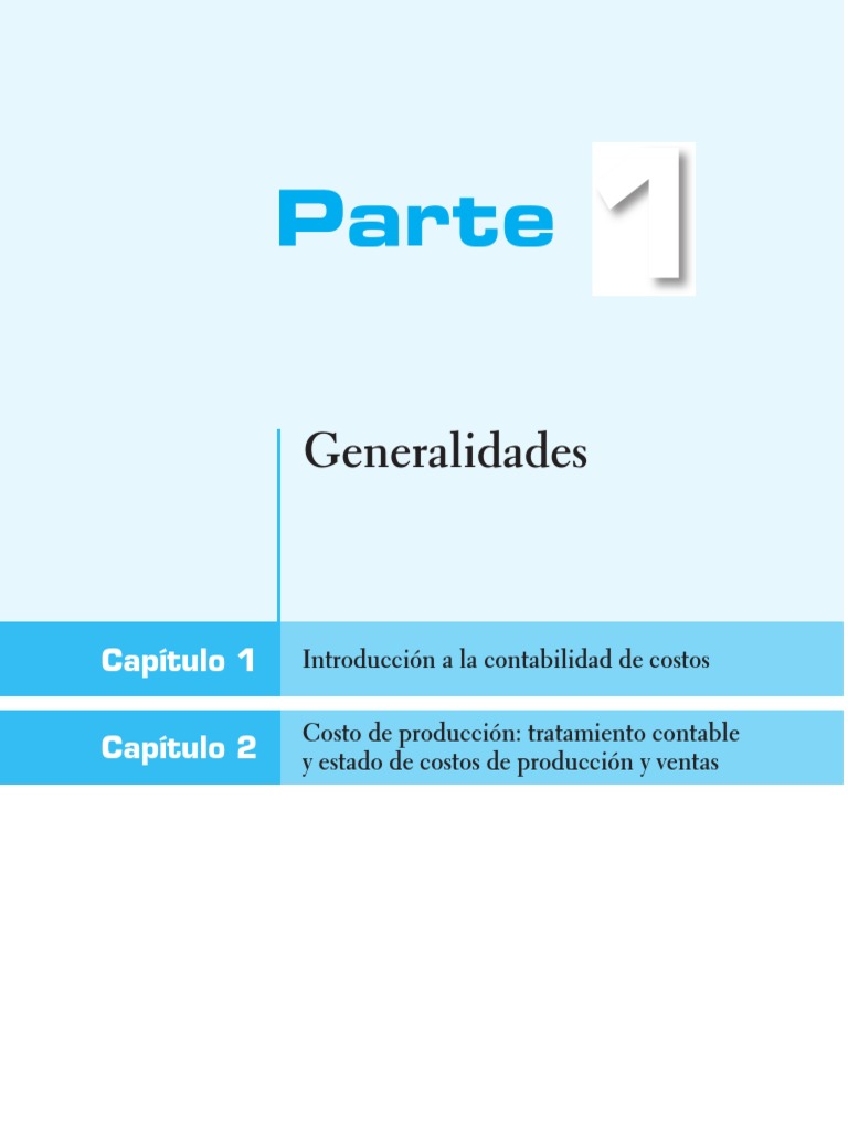 Introducción a la contabilidad de costos | PDF | Contabilidad de costos ...
