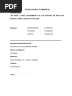 Estudio de Impacto Ambiental