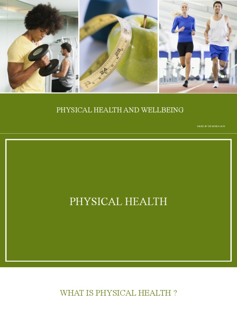 Physical Health and Wellbeing P.E For Fa.1 | PDF | Well Being | Psychology