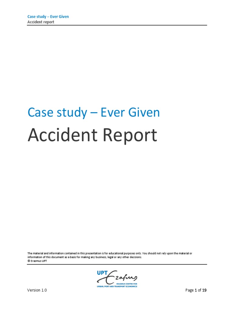 Ever Given Accident Case Study Report | PDF