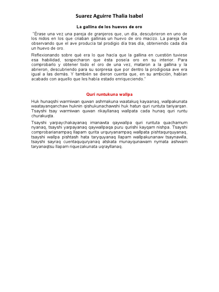 La Gallina De Los Huevos De Oro Pdf