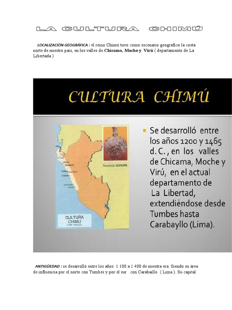 Cultura Chimú | PDF | Imperio Inca