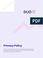 Privacy Policy-Duo Markets