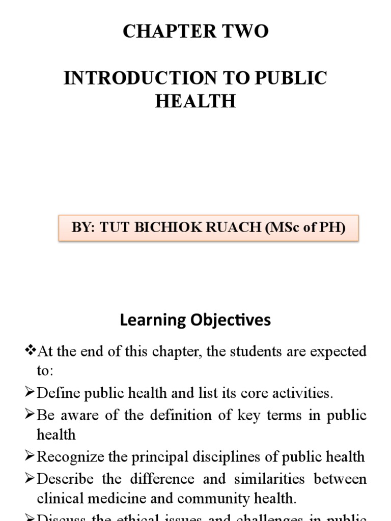 Introduction To Public Health
