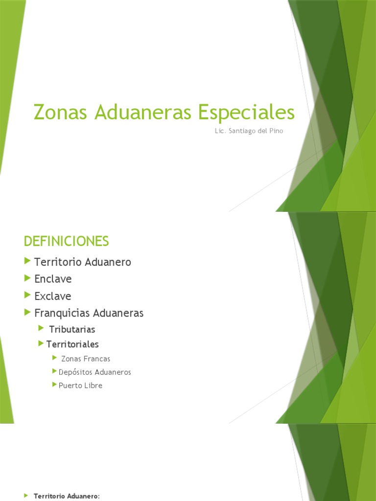 Zonas Aduaneras Especiales | PDF | aduana | Impuestos