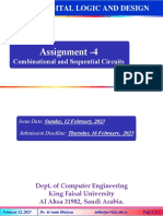 Assignment 4 (Combinational and Sequential Circuits)