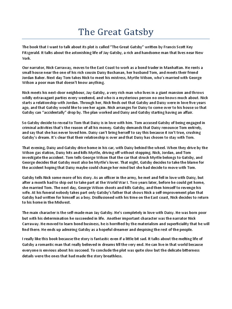 The great gatsby pdf the great gatsby