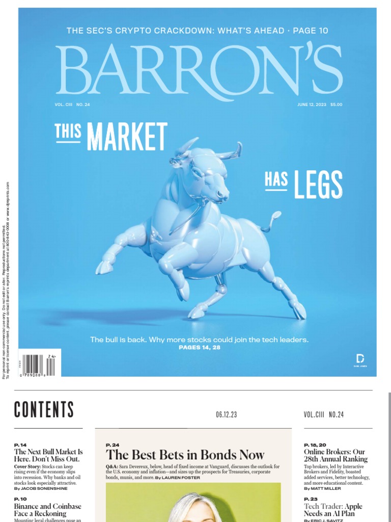 Barrons June 122023 PDF Exchange Traded Fund Stock Market Index