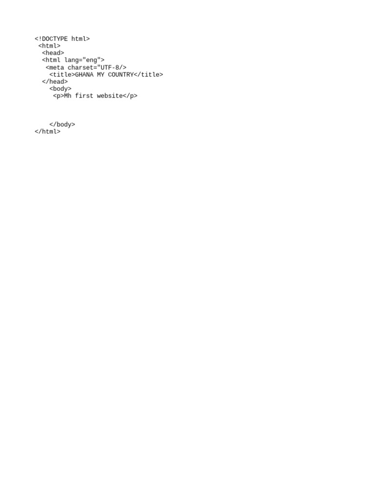 Doctype HTML | PDF