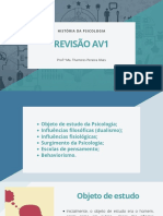 Revisão de AV1 - História Da Psicologia