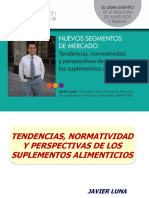 Tendencias Normatividad y Perspectivas de Los Suplementos Alimenticios Javier Luna