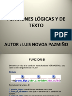 Funciones Lógicas y de Texto