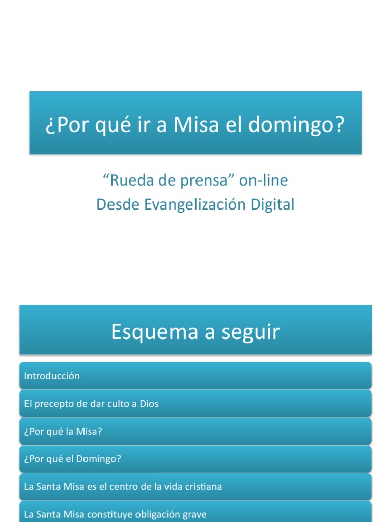 La Importancia de la Misa Dominical | PDF | eucaristía | Misa (liturgia)