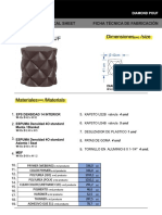 Ficha de Elaboración Mueble Diamond Pouf