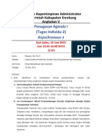 Tugas Individu 2-Agenda I-PKA-Enrekang-V 3 - Mawarsi, SE - MAP - Dinas Perpustakaan Dan Kearsipan