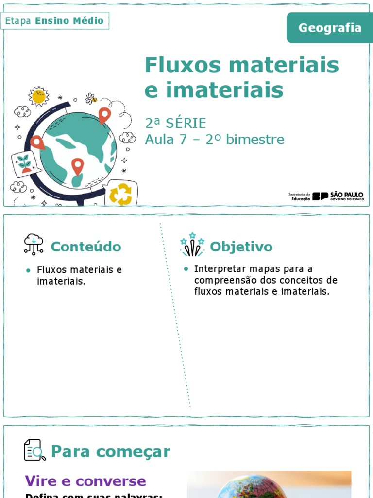 Aula 9 - Fluxos Materiais e Imateriais | PDF