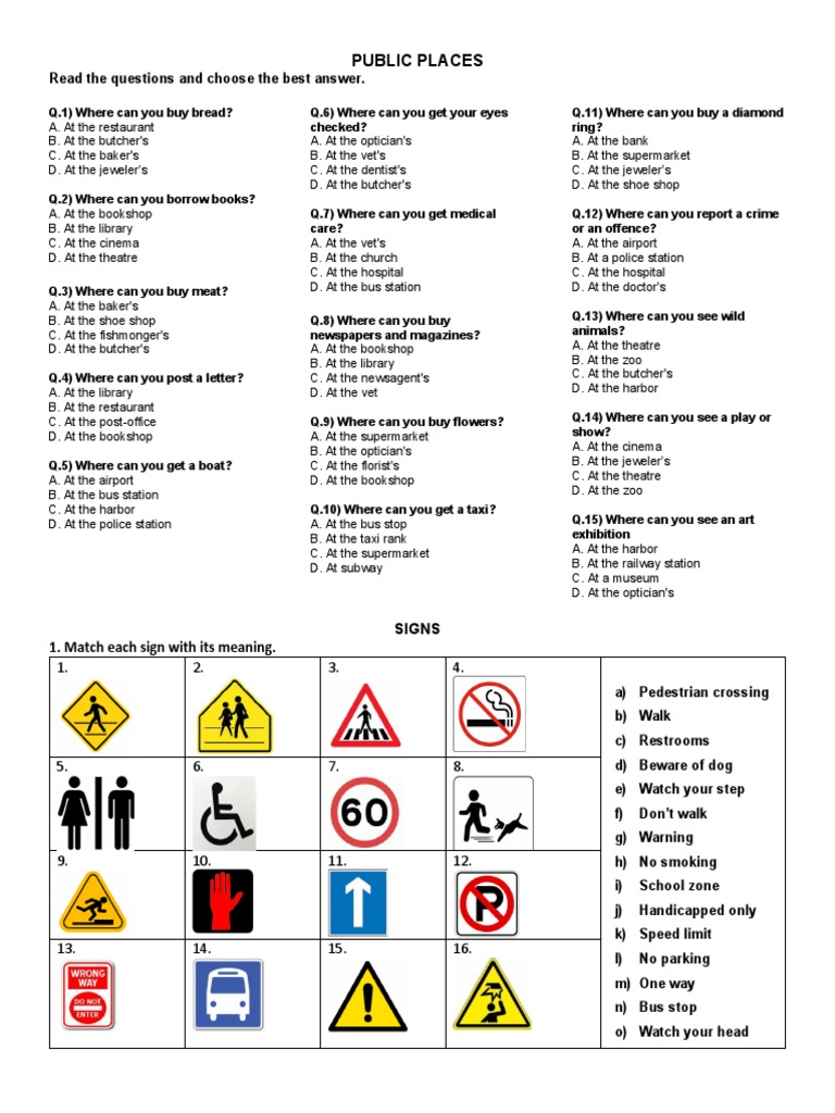 SIGNS | PDF | Transport
