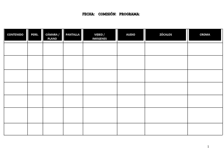 Grilla de tv | PDF