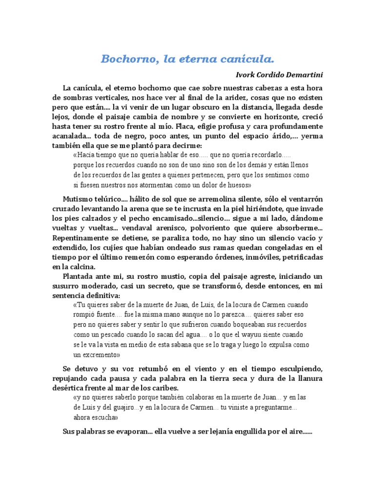 Bochorno pdf