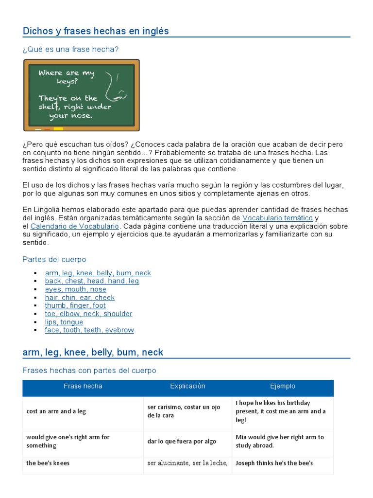 Dichos y Frases Hechas | PDF
