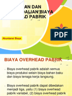 Penentuan Dan Pengendalian Biaya Overhead Pabrik