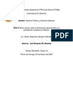 Ada 3 Ensayo de La Democracia Representativa y La Participación Ciudadana en México