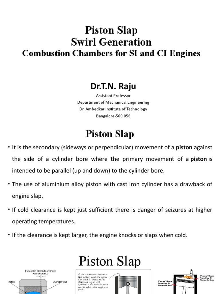 Piston Slap PDF Internal Combustion Engine Piston