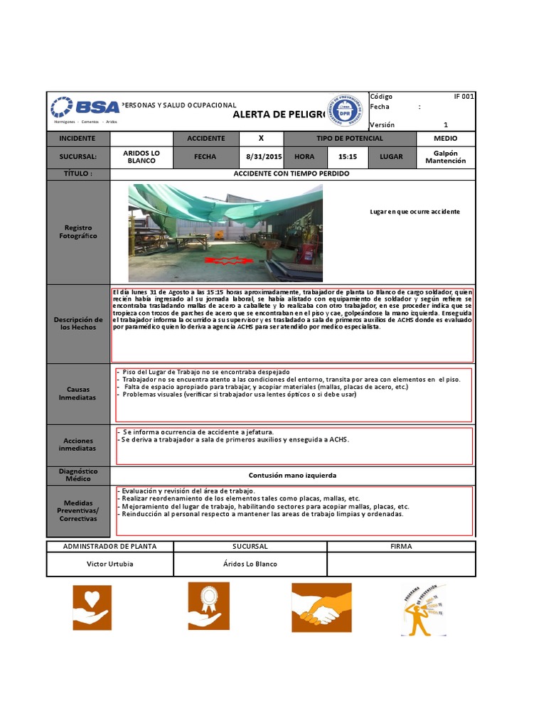 Formato Alerta de Peligro | PDF