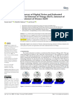 9 A Comprehensive Survey of Digital Twins and Federated Learning For Industrial Internet of Things (IIoT), Internet of Vehicles (IoV) and Internet of Drones (IoD)