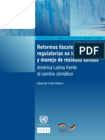 Reformas Fiscales y Regulatorias en La Gestión y Manejo de Residuos Sólidos