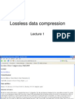 Lossless Data Compression