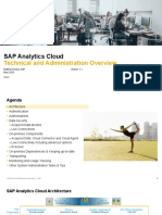 SAP Analytics Cloud - Technical and Administration Overview