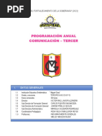 Programación Tercero 2022-Comunicación