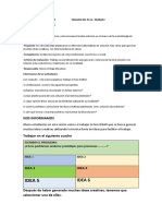 Actividades de Ept 4° Año