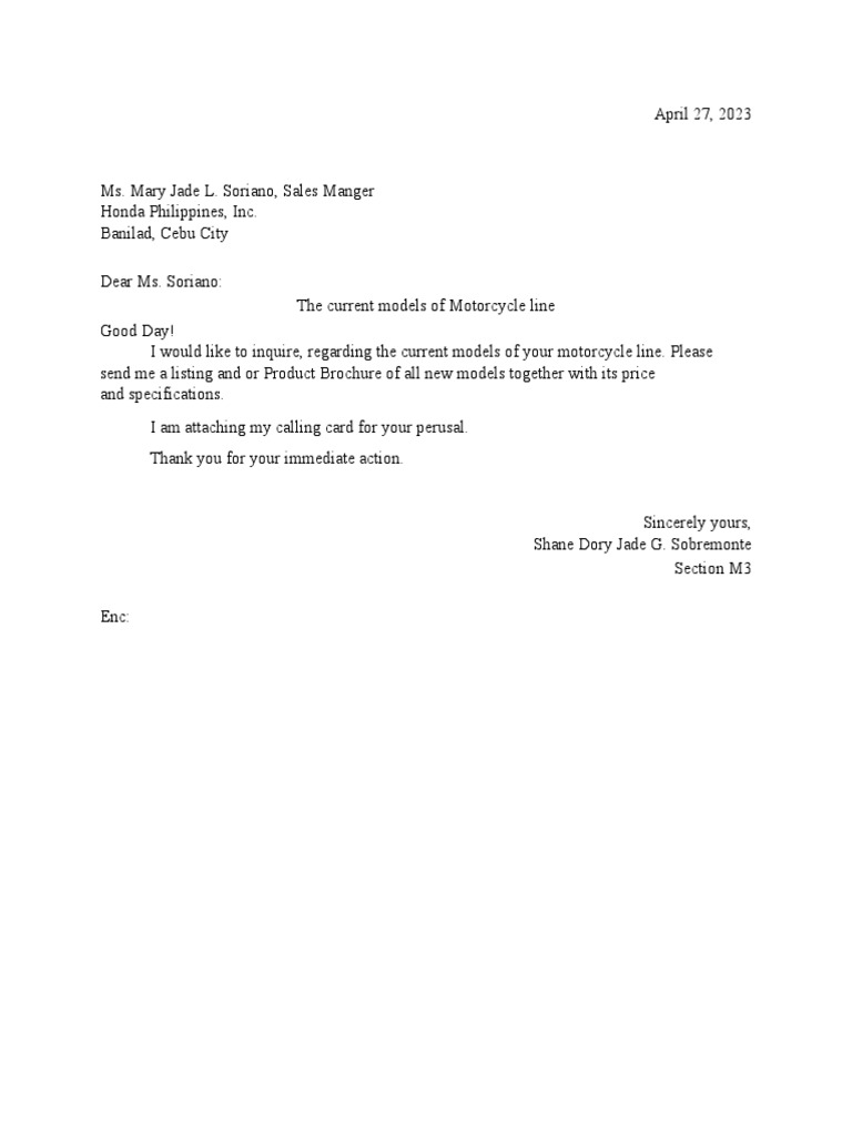 Full block letter tw pdf