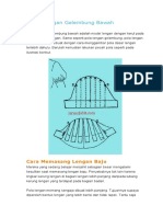 Model Lengan Gelembung Bawah