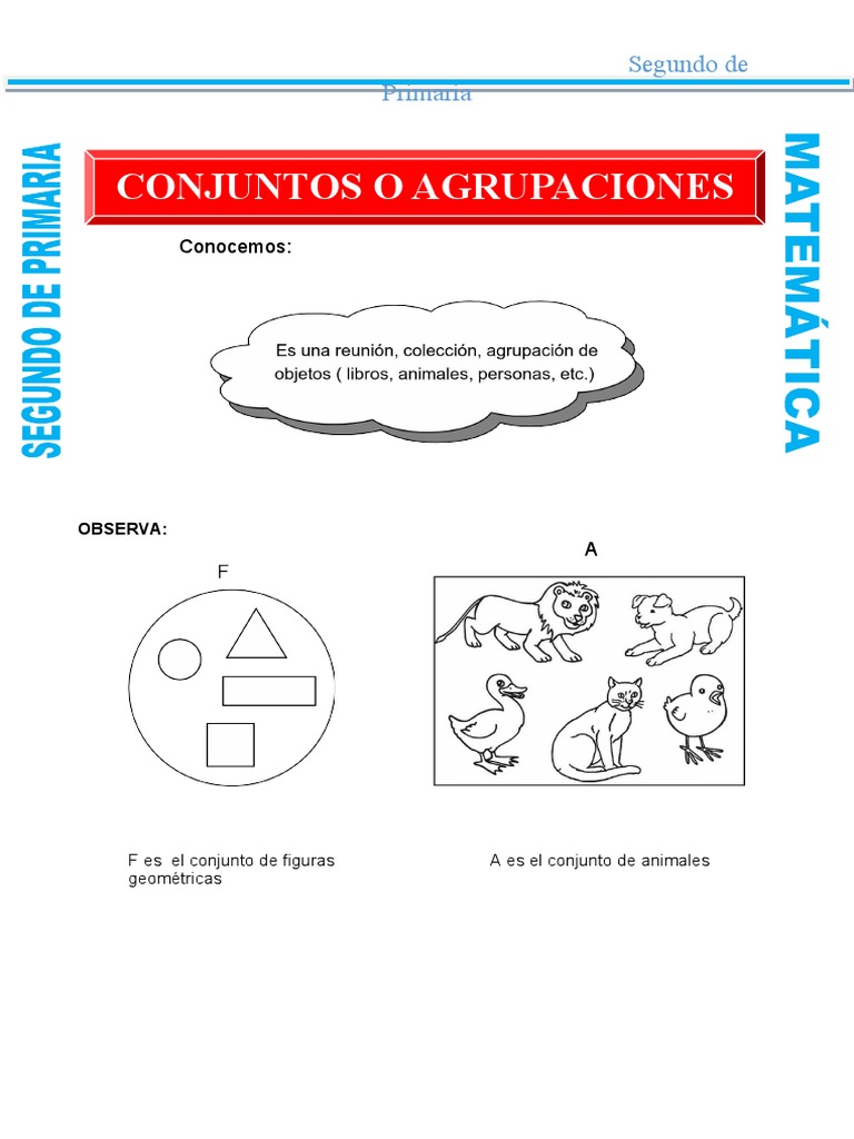 Que Son Los Conjuntos para Segundo de Primaria | PDF