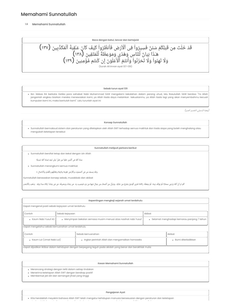 Memahami Sunnatullah | PDF