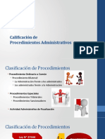 Clase Temas de Procedimientos Administrativos IV - Calificación de Procedimientos Administrativos