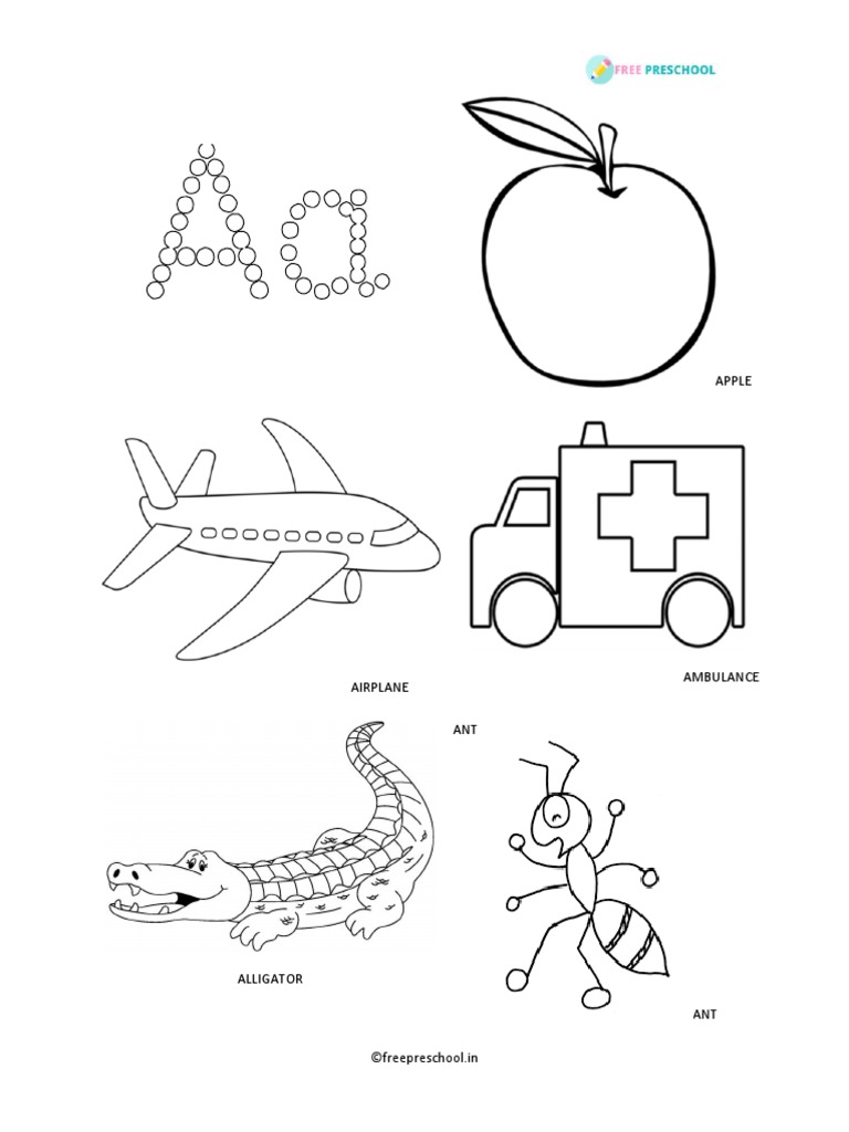 Alphabets Coloring | PDF