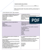 Evaluación Sumativa Lengua y Literatura